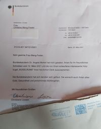 Brief aus dem Kanzleramt